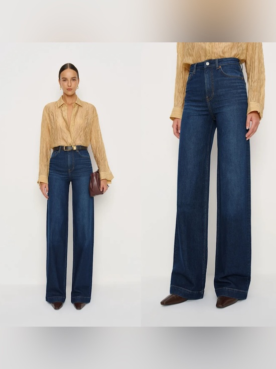 Reformation Denim - NWT Reformation Bex Super Stretch High Rise Wide Leg Jeans in “Wheeler”